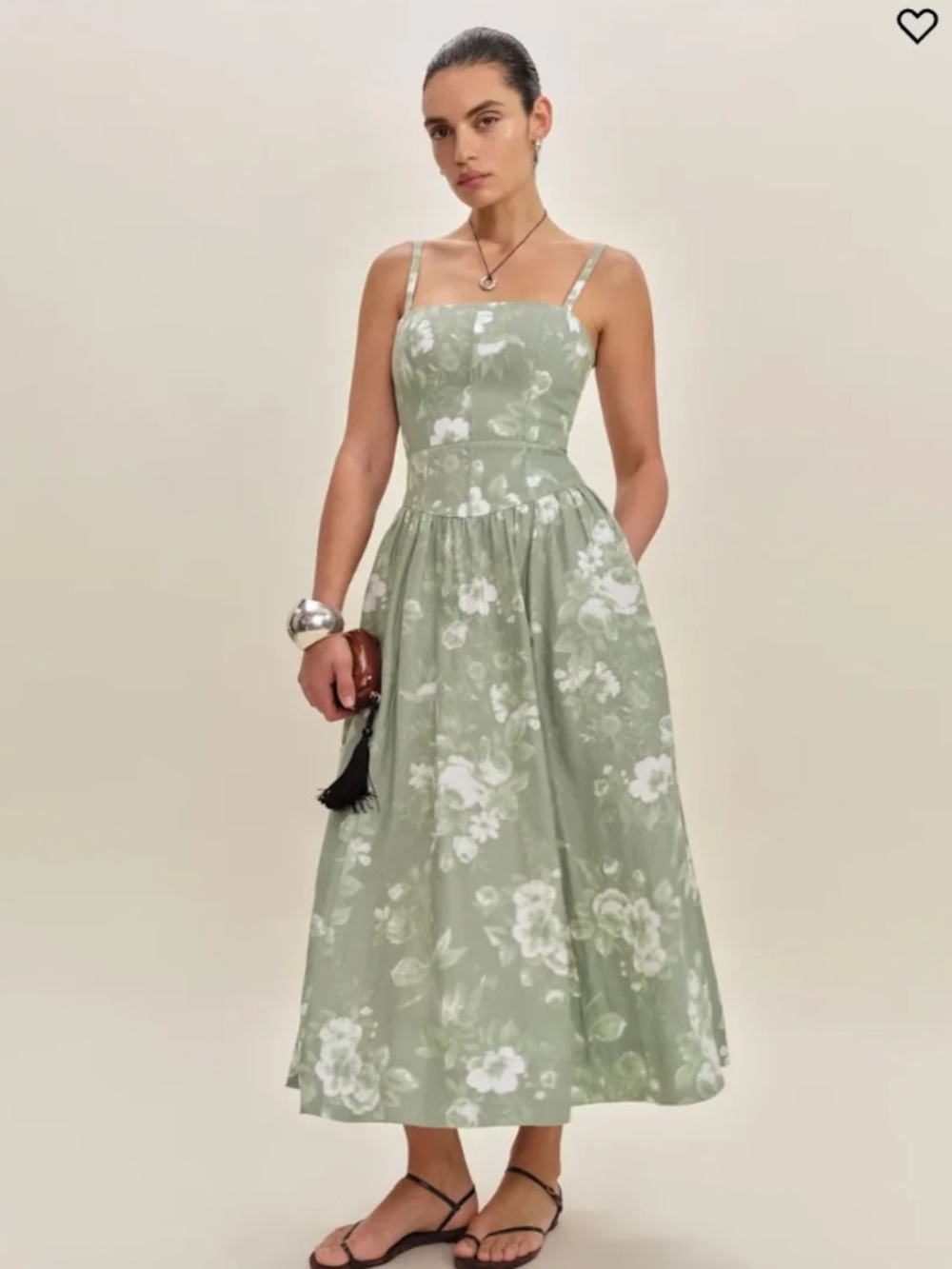 Reformation Tagliatelle Linen
Midi Dress size 20